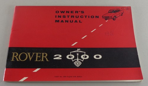 Operating manual rover 2000 - manual,