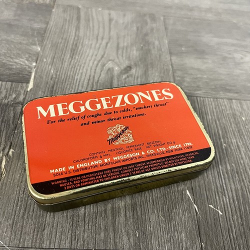 Vintage meggezones tins metal - vintage,