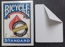 BICYCLE GAFF CARDS  *Double Blank* Magic Magician Trick Decks Playing Cards BLUE