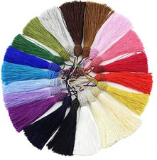20 Silky Tassels 15.5cm For Craft Sewing Costume Decoration DIY Craft Curtain UK