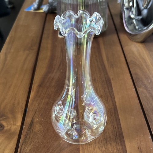 Vintage iridescent art - art, glass