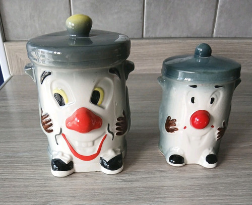 Vintage dusty bin ceramic - dusty,