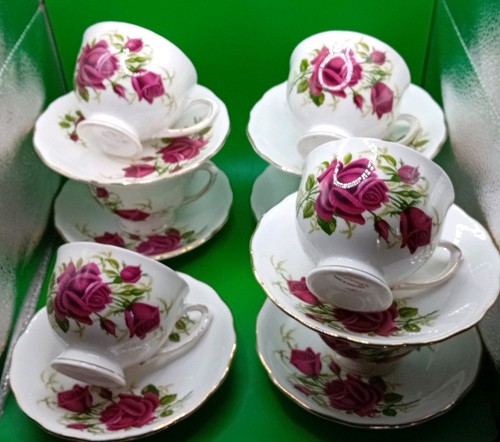 Colclough vintage red - rose, 7
