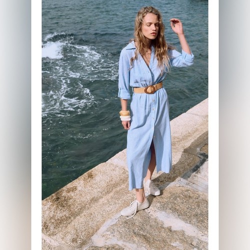 Zara blue and white - and,