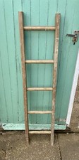 Vintage wooden step - wooden, ladder