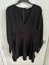 Zara Women's Black Skater Dress Size L