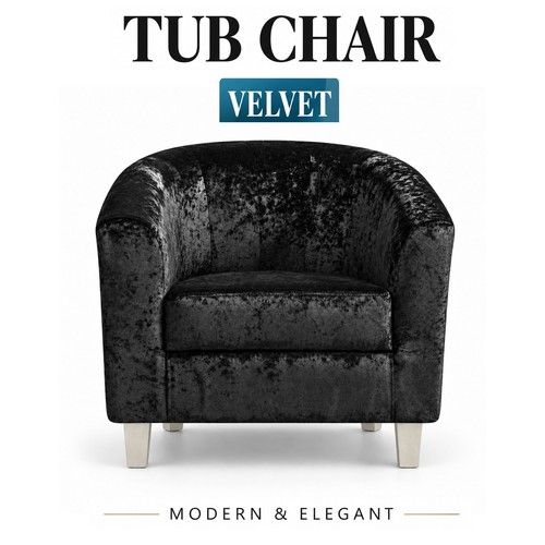 Velvet tub chair armchair - velvet,