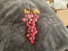 Christmas Fake Fruit Grape Home Artificial Decor Props Approx 10 inch.