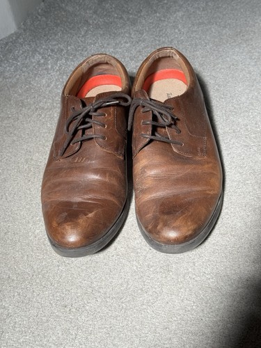 Brown leather shoes - brown, m&s