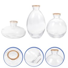 3Pcs Mini Glass Vases Light