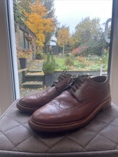 Grenson Archie Men's Brogue Shoes Tan, UK Size 10