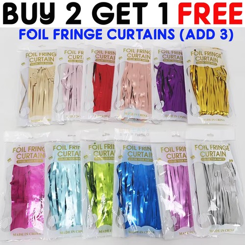 Foil fringe tinsel - 2m-3m,