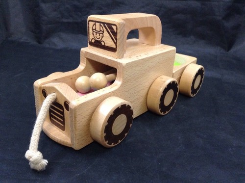 Wooden truck pull - toy, benesse