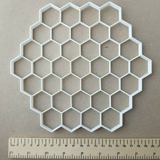 Honeycomb Shape Giant Biscuit Cookie Cutter Large Big Hexagon Jumbo Bee Stencil