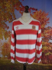 Wigan 1986 1987 1988 1989 Umbro long sleeve Rugby Shirt. UK men's size Medium