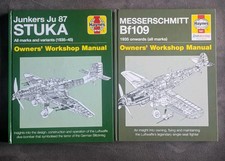 Haynes Junkers Ju87 Stuka and Messerschmitt Bf 109 Owners Workshop Manual Books 