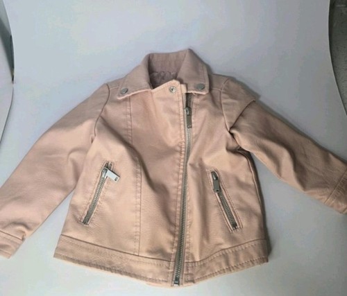 Pink faux leather zipped - faux,