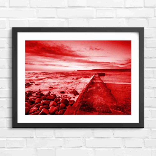 Seaside pier sunset - pier, coastline