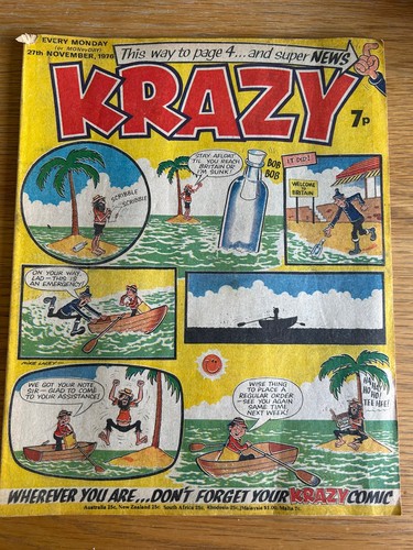 Krazy comic 27th november 1976 - 27th,