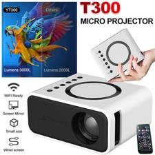 Mini Portable Smart Projector HD 1080P Android WIFI Bluetooth Home Theater NEW