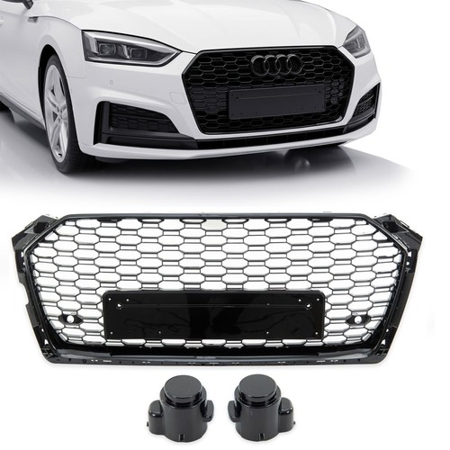 Front grille gloss black - front,