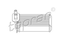 Heater core 108 826 TOPRAN for
