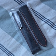 GENUINE OMEGA SEAMASTER PLANET OCEAN_20MM RUBBER STRAP_ BLACK-ORANGE_ BRAND NEW