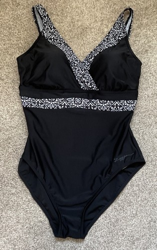Zoggs ecolast ladies black and - black,