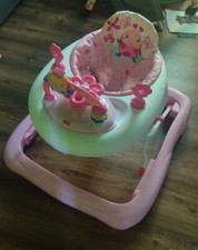 Bright Starts JuneBerry Walk-A-Bout Baby Walker with Easy Fold Frame 60287