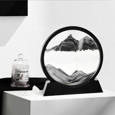 Moving Sand Art Picture Hourglass 3D Sandscape in Motion Display / Illuminated