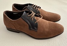 Lambretta Shoes Mens Size UK 6 Suede casual brogues 2 tone Brown