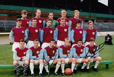 *LOW START BID* SIGNED 12x8 PHOTO BURNLEY - CASPER LATCHAM IRVINE