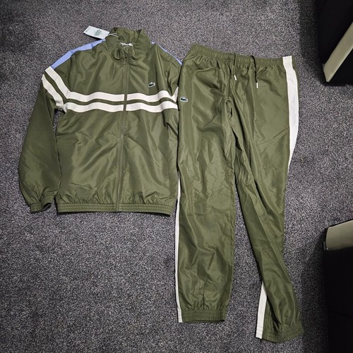 Men lacoste tracksuit green - men's,