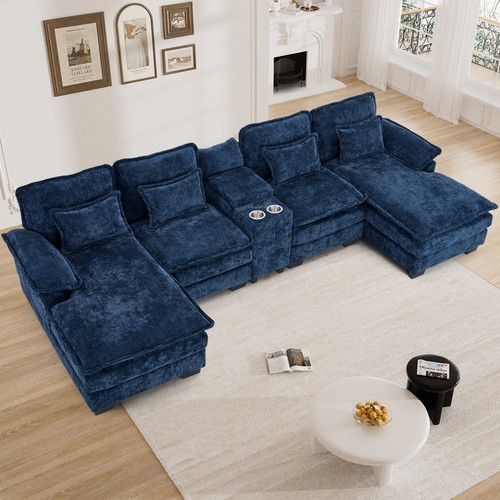 Modern 133 shaped sectional - modern, u