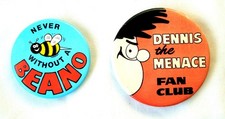 Vintage Beano Badges and