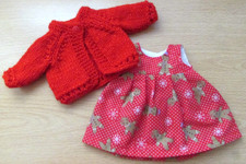 11"-12" DOLLS CLOTHES RED