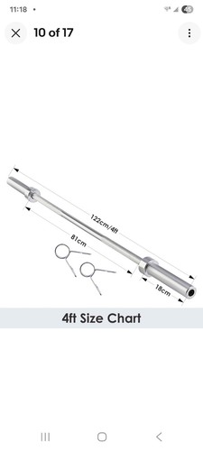 Olympic barbell bar inch - bar, 2"