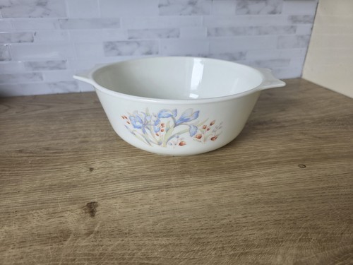 Pyrex blue iris vintage - blue,