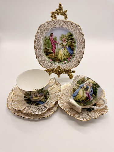Vintage bone china tea set - vintage,