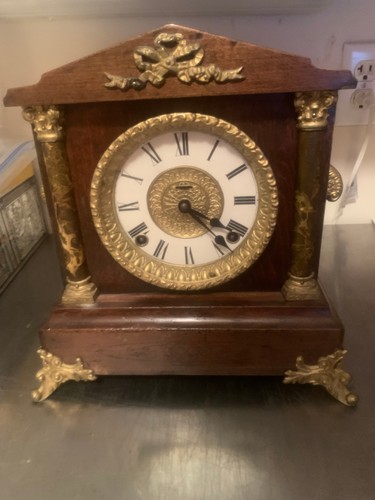 Unusual antique wood brass - unusual,