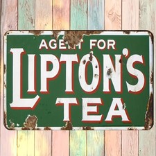 Vintage Lipton's Tea Metal Tin