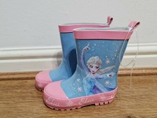 Disney Kids Girls Frozen Elsa Pink & Blue boots Uk Size 5.5 New