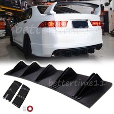 Rear Bumper Spoiler Lip Diffuser Wing Shark 10Fins For Honda Accord Sedan Couple