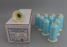 11 PART USED SPOOLS MARATHON VISCOSE RAYON COL NO 1205 - EMBROIDERY THREAD ?