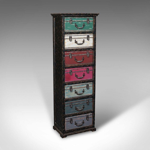 Tall vintage trunk stand - trunk,