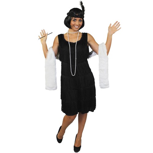 Deluxe fringe flapper costume - deluxe,