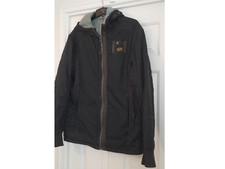 G STAR RAW BLACK HOODED JACKET