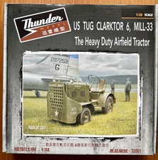 THUNDER MODEL 32001 US TUG CLARKTOR 6 MILL-33 AIRFIELD TRACTOR 1/32 KIT