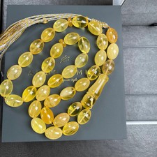 Handmade Yellow Amber Misbaha