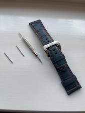 FOR PANERAI PAM 26mm Blue Croc